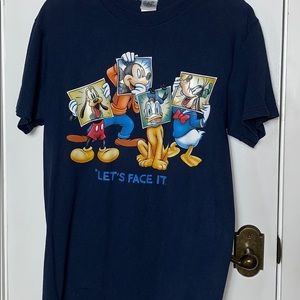Disney Navy blue tee shirt size med.